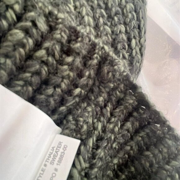 PRANA Thalia Long Open Front Sweater Green Chunky Knitted Duster Vest Sz MED  Th - Picture 4 of 11